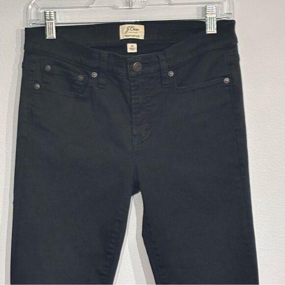 J. Crew | Women’s Black 9” Rise Toothpick Skinny Jeans Stretch Size 28 - Picture 5 of 16
